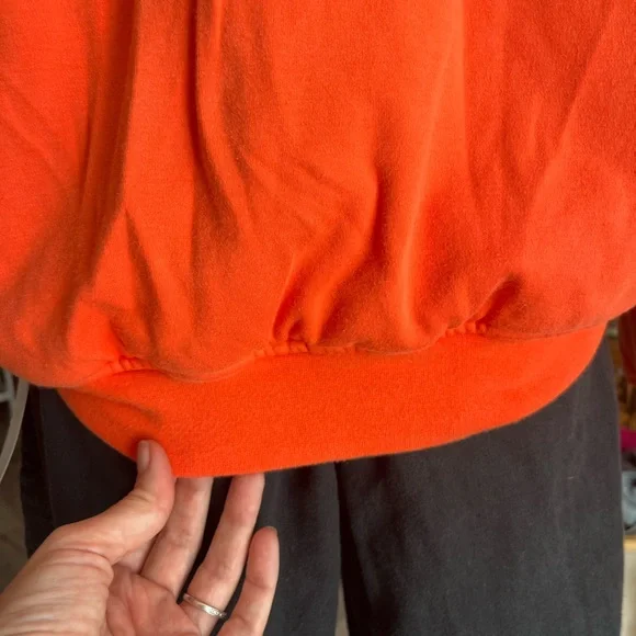 Jones New York Orange Bomber Jacket Zipper - Picture 10 of 14